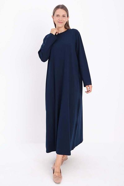 ALLDAY Navy Blue-Long Sleeve Lingerie Dress
