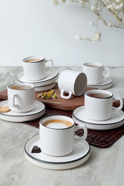Keramika 12-Piece Simply Stackable Tea Set - 6 People 19985