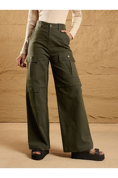 Sassafras By Styli Front Flap Pocket Straight Fit Pants