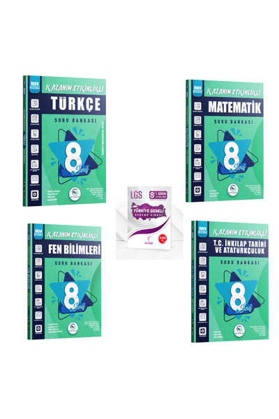 AV YAYINLARI Av Yayınları 8. Sınıf Türkçe Matematik ve Fen  İnkılap  Kazanım ...