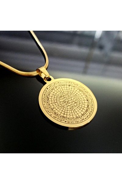OSMANLI GÜMÜŞ Heaven-ule Esma Women's Men's Steel Necklace Cklcentesma-alt