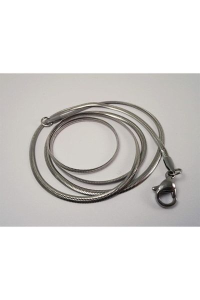 OSMANLI GÜMÜŞ Men's Snake Model Sarp Snake - Stainless Steel Necklace & Chain 316L