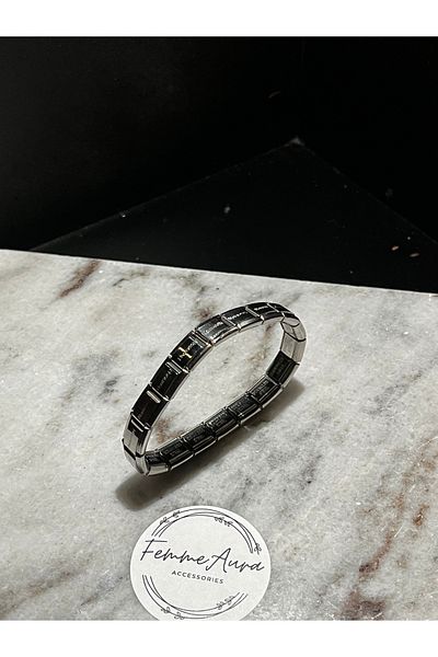 Sumen Butik Italian Charm Steel Bracelet, Charm Bracelet