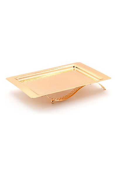 Dania Tray With Stand gold 44x28x7cm