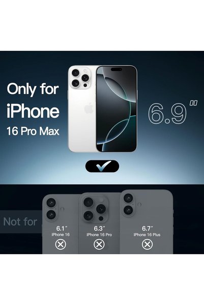 MMP SHOP Transparent Camera Protection Case Compatible with iPhone 16 Pro Max