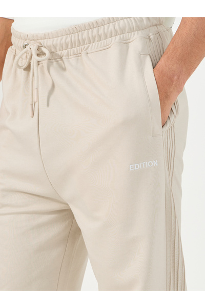 Styli Side Multi Pintucks Oversized Jogger With Embroidered Detail