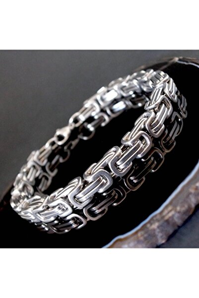 OSMANLI GÜMÜŞ علامة سوار الملك الفولاذي للرجال