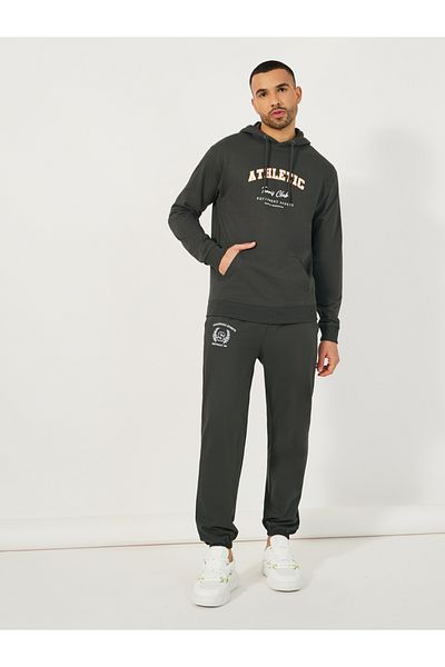 Styli Varsity Print Relaxed Fit Hoodie & Cuffed Joggers Co-Ords