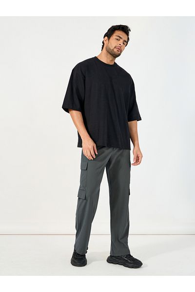 Styli Relaxed Fit Cargo Pocket Detail Pants