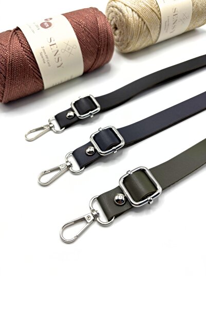 SENSY Suni Deri Ayarlı Çanta Sapı 135 Cm