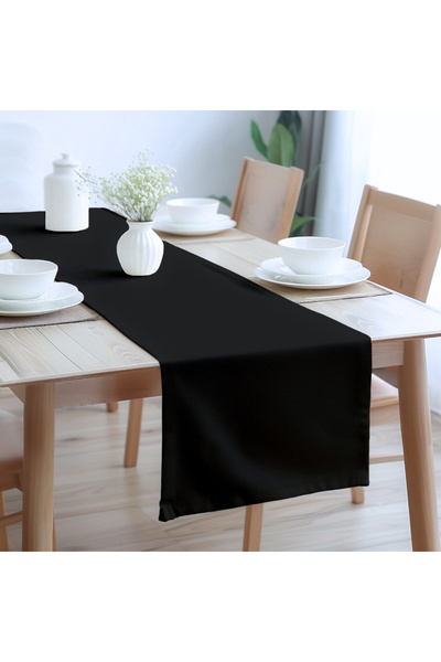 Bc Home عداء أسود ناعم مقاس 40 × 140 سم - مظهر مخملي، بوهيمي، إسكندنافي، رأس ...