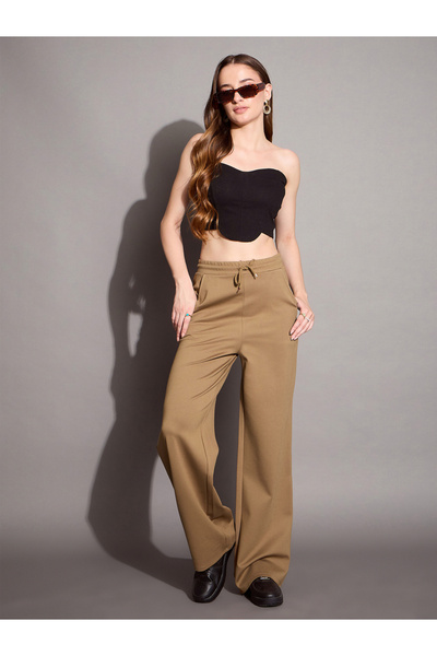 Sassafras By Styli High Rise Relaxed Fit Pants