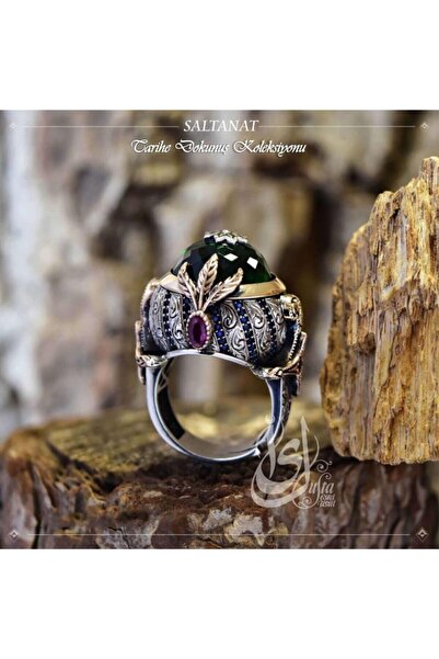 OSMANLI GÜMÜŞ Islam Usta Tasarımı Saltanat Gümüş Erkek Yüzük