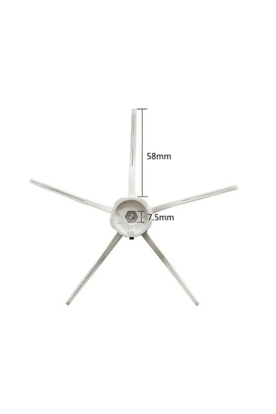 techpart Roborock S6 S5 Max S50 S55 - حامل فرشاة جانبية مكون من قطعتين