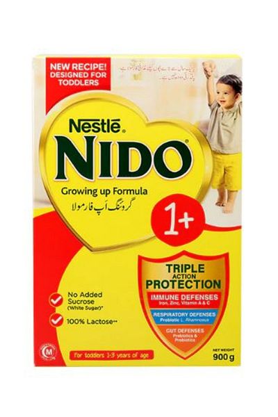Nestle Nido One Plus DHA Growing Up Milk Formula for Toddlers, 900g