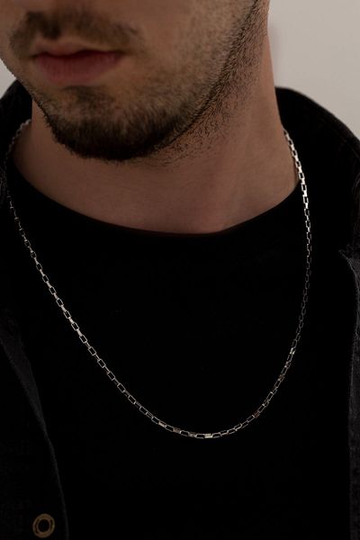 OSMANLI GÜMÜŞ Stainless Ring Model Men's Steel Necklace
