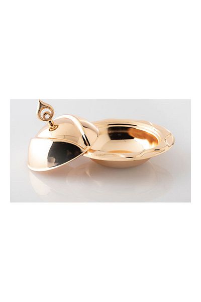 Dania Dates Bowl With Lid Gold 17×17×4cm