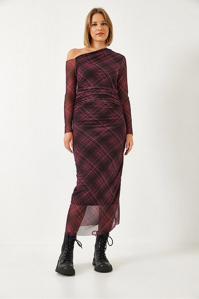 Bianco Lucci Rochie lungă cu model căptușită pentru femei 2097 60261070