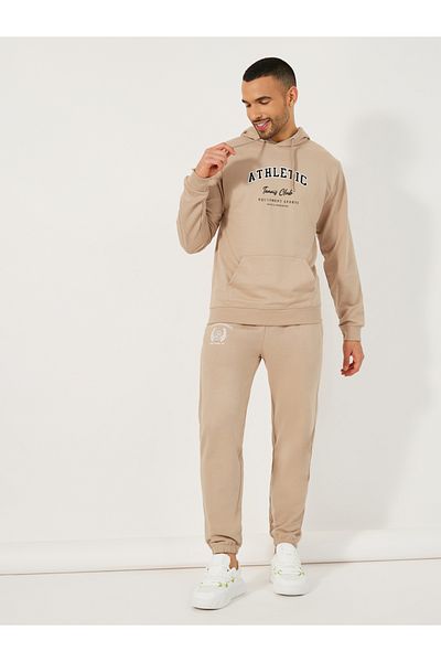Styli Varsity Print Relaxed Fit Hoodie & Cuffed Joggers Co-Ords