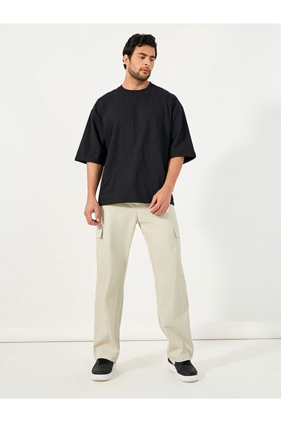 Styli Relaxed Fit Cargo Pocket Detail Pants