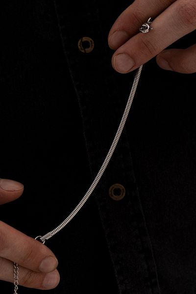 OSMANLI GÜMÜŞ Steel Bracelet for Men and Women - Sarp Model, Silver Color