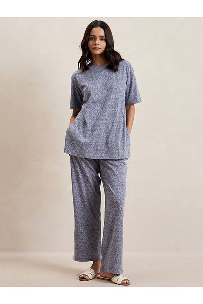 Femmella By Styli تنسيق البلوزة والبنطلون الطويلين بفتحة جانبية من مزيج الألوان