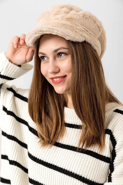 Saria Moda Plush Captain-sailor Women's Hat