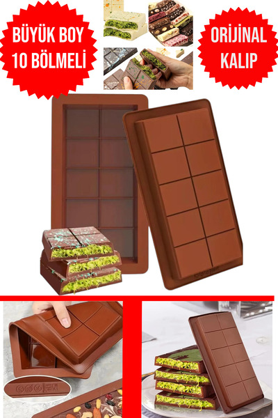 CocoVia Dubai Chocolate Making Bowl with 10 Compartments - Silicone, Bpa Free...