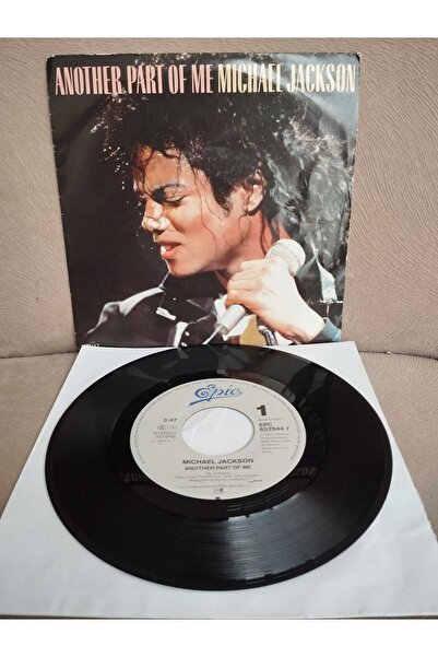 Plakperest Michael Jackson – Another Part Of Me - 1988 Hollanda Basım 45 lik ...