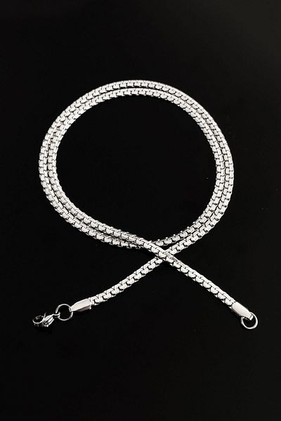 OSMANLI GÜMÜŞ Grek Flat Model 316L Steel Necklace - Cklgrekezme-Gms