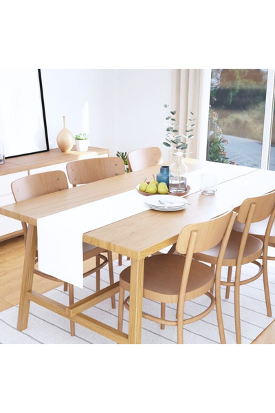 Bc Home عداء أبيض ناعم مقاس 40 × 140 سم - مخملي، بوهيمي، إسكندنافي للعام الجديد