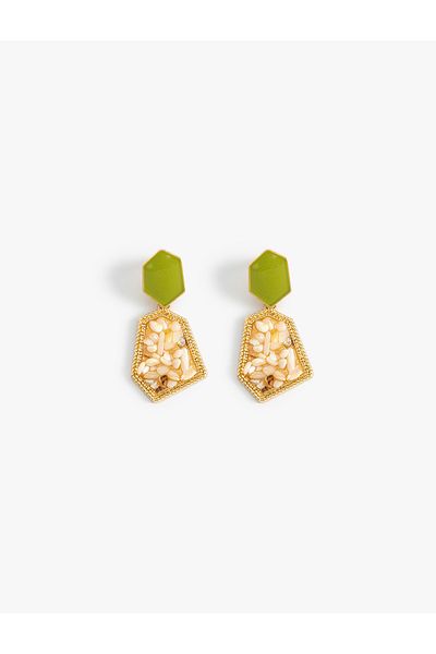 Koton Jewelled Geometric Earrings
