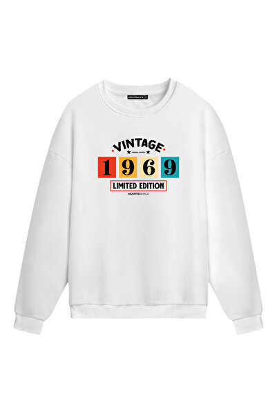 Mounte Bianca Унісекс Vintage 1969 - Світшот звичайного крою