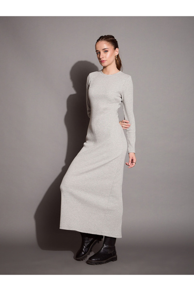 Sassafras By Styli Ribbed Bodycon Maxi Dress