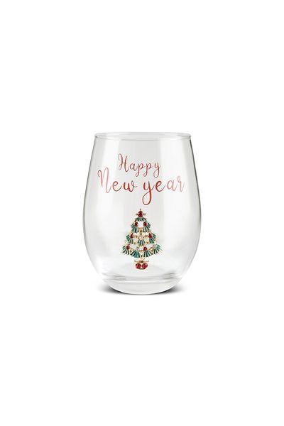 Karaca New Year's New Year's Deer Soft Drink Glass 535 ml