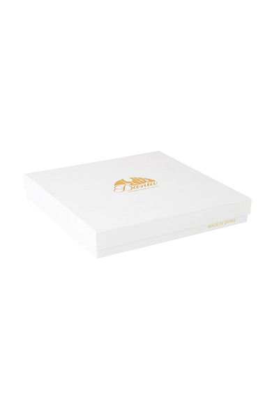 Dania A multi-use sweets holder stand made of 3 layers of glass with a golden frame