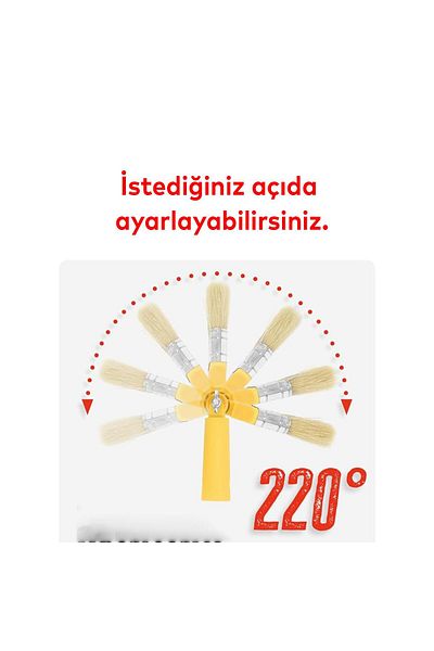 Badem10 Robotic Cutting Painting Brush - 180 °   Degree, Curlable and Plug-In Handle