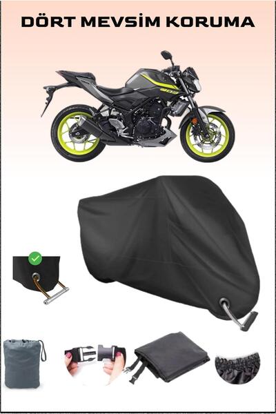 Breen قفل أسود متوافق مع قماش القنب للدراجات النارية لـ Yamaha Mt-03، آمن، مق...