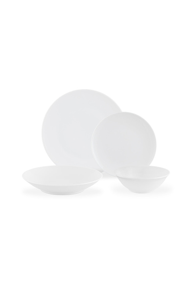 Madame Coco Allons 6 Kişilik 24 Parça Yemek Takımı - Beyaz