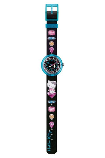 Flik Flak HELLO KITTY TURQUOISE DIAMONDS