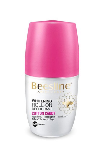 Beesline رول أبيض مزيل العرق للجنسين من حلوى القطن، 50 مل