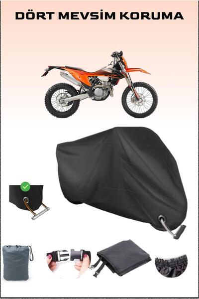 Breen قماش دراجة نارية أسود متوافق مع القفل لـ Ktm 350 Exc-f، آمن، مقاوم للماء