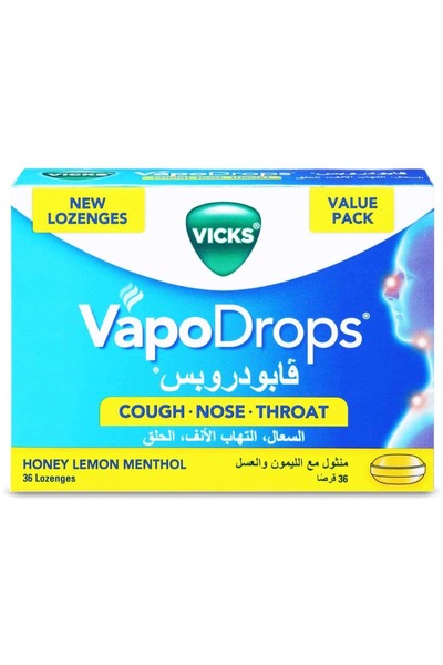 Vicks VAPO DROPS HONEY LEMON 36LZ 4'S