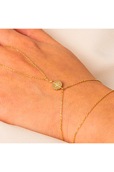 FasekGold Gümüş Şahmeran - 925 Ayar Gümüş Tektaş Şimal Yıldızı Şahmeran