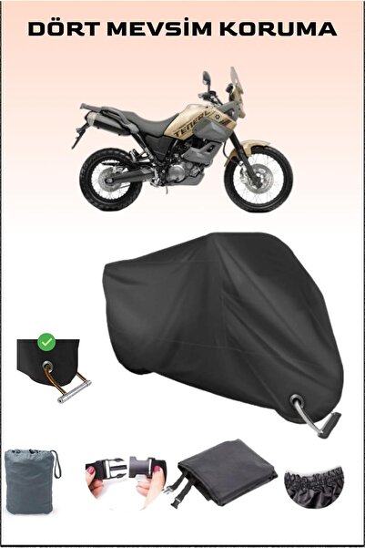 Breen قفل أسود لدراجة نارية Yamaha Xtz 660z Tenere متوافق مع القماش المشمع، آ...