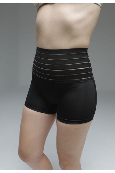 MİSTİRİK Model Cagno Boxer pentru femei cu talie elastică înaltă, care întărește și ridică sport, culoare neagră