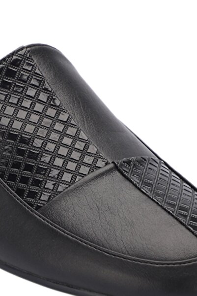 İncim Ανδρικές παντόφλες 441 - Μαύρες, άνετες, πακέτο καλεσμένων με λεπτομέρειες για προίκα και γαμπρό