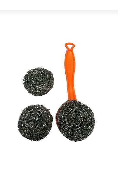 UYT LİFE 3-Piece Luxury Scrubbing Wire - Stainless, Dish Design