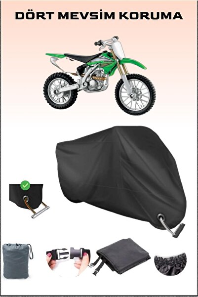 Breen قماش القنب للدراجات النارية متوافق مع القفل باللون الأسود لـ Kawasaki K...