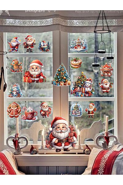 aiki Christmas Decorations - Glass and Wall Sticker